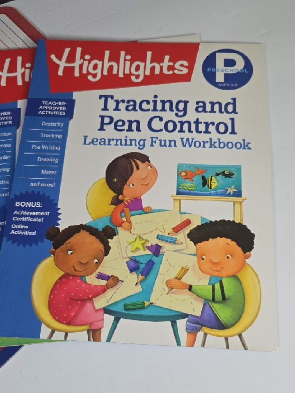 NEW Highlights Numbers Letters Pen Control Learning Fun Workbook Set - Picture 3 of 7